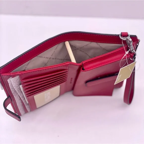 Michael Kors Double Zip Ombre Wallet Wristlet Smartphone Case - Picture 6 of 14